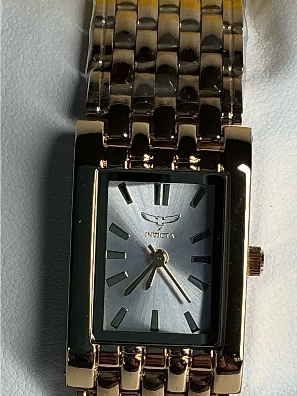 Invicta Rose Gold Tone Bracelet Watch with Gray Dial